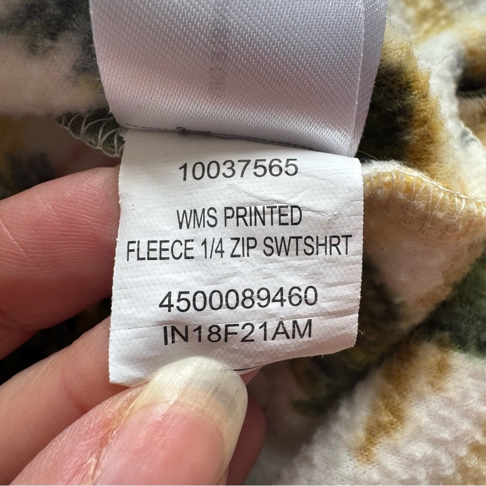Ariat Cactus Printed Fleece 1/4 Zip Pullover - Picture 12 of 15